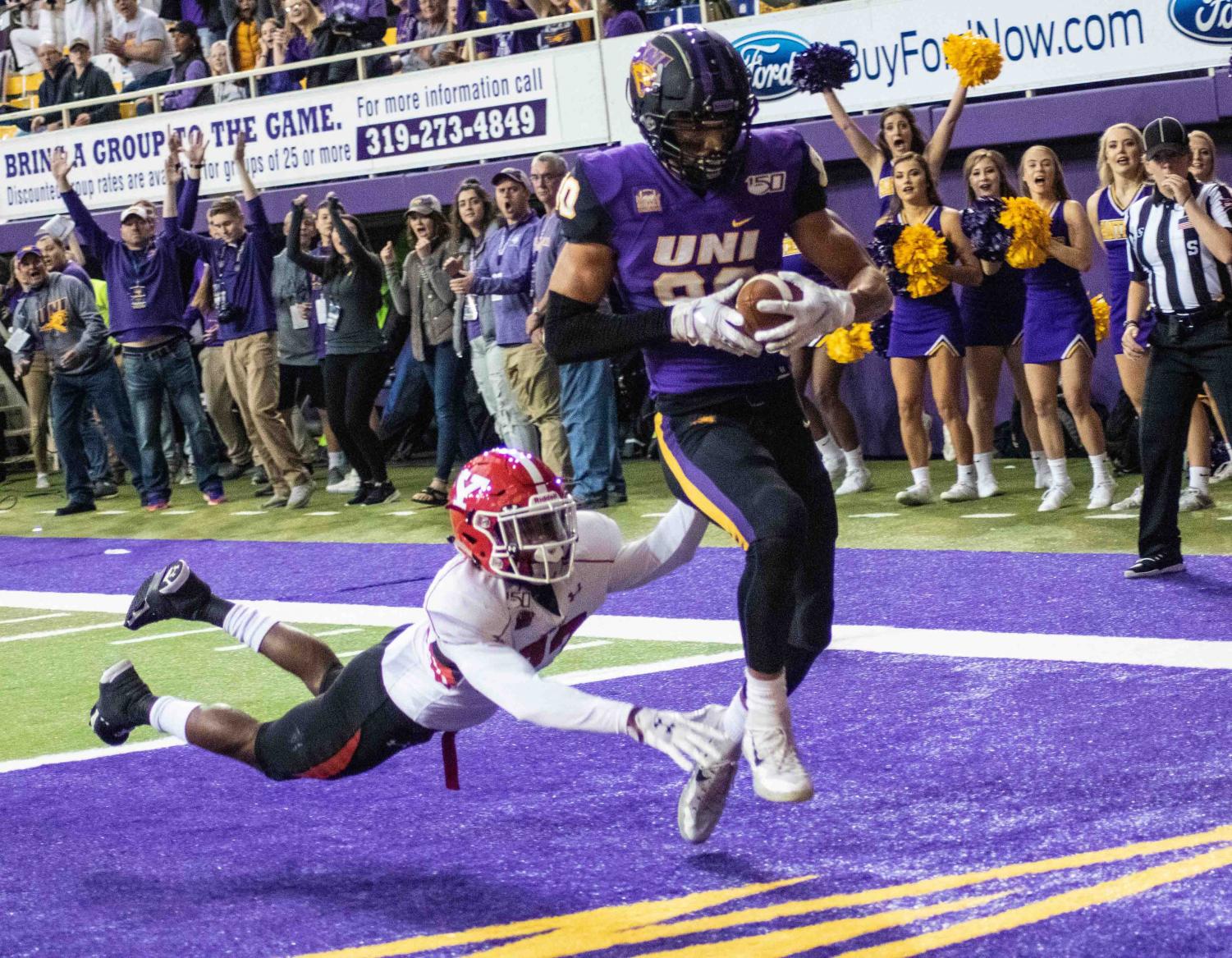 UNI football wide receiver Isaiah Weston puts up impressive marks