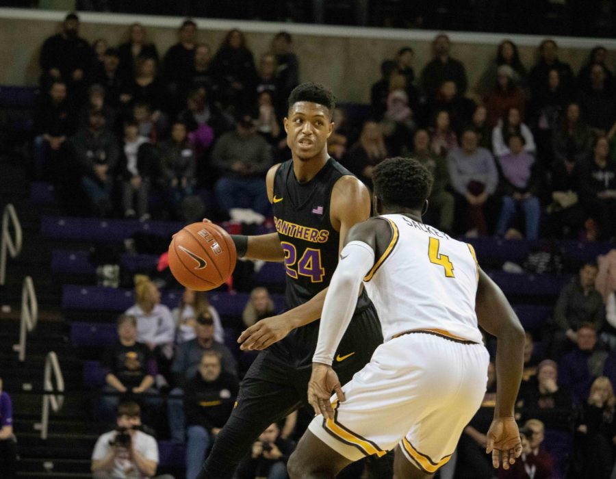 The Panthers men’s basketball team moved into first place in the Missouri Valley Conference with their win over Loyola-Chicago on Sunday.