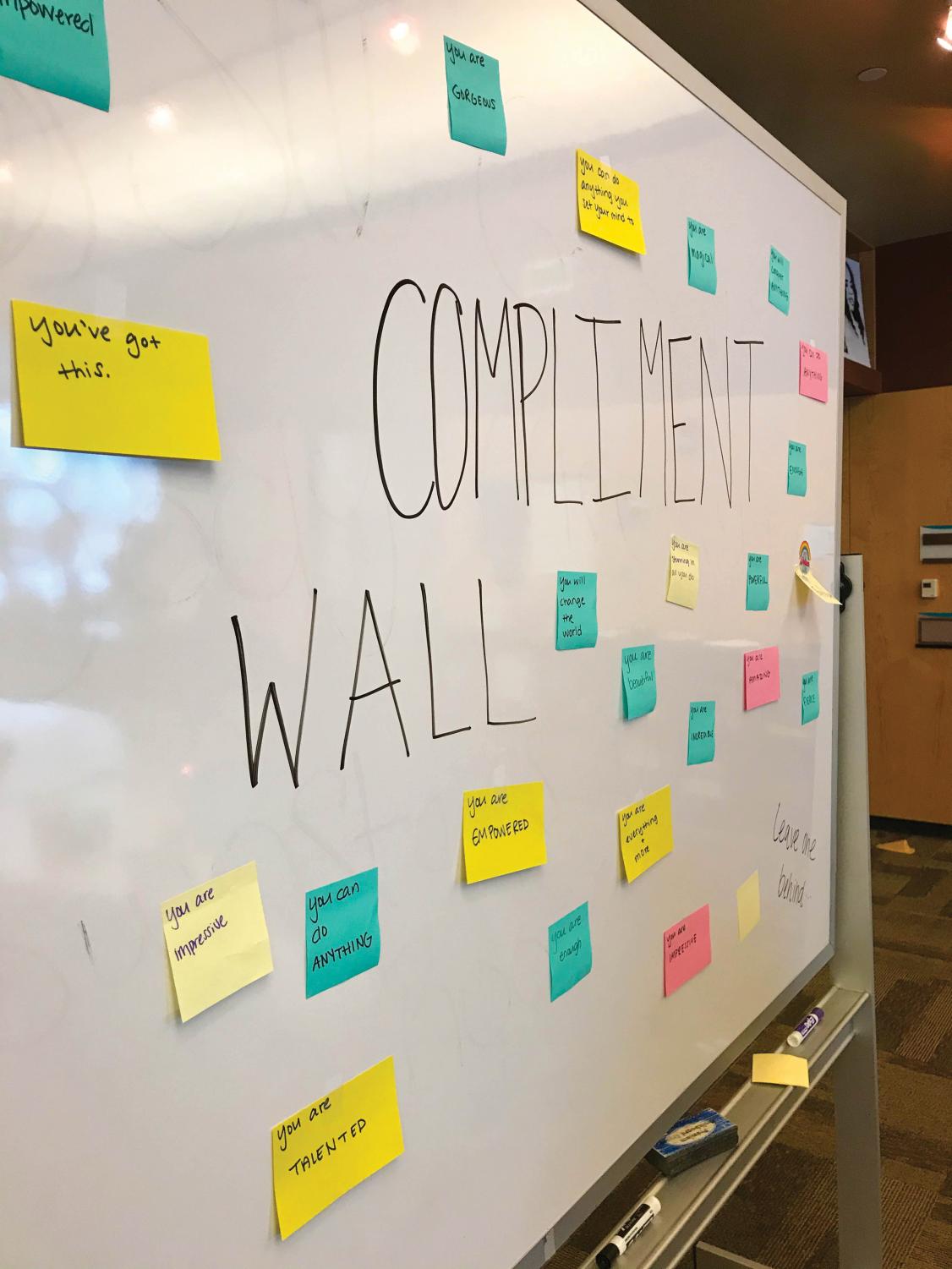 CMA inspires students with compliment wall