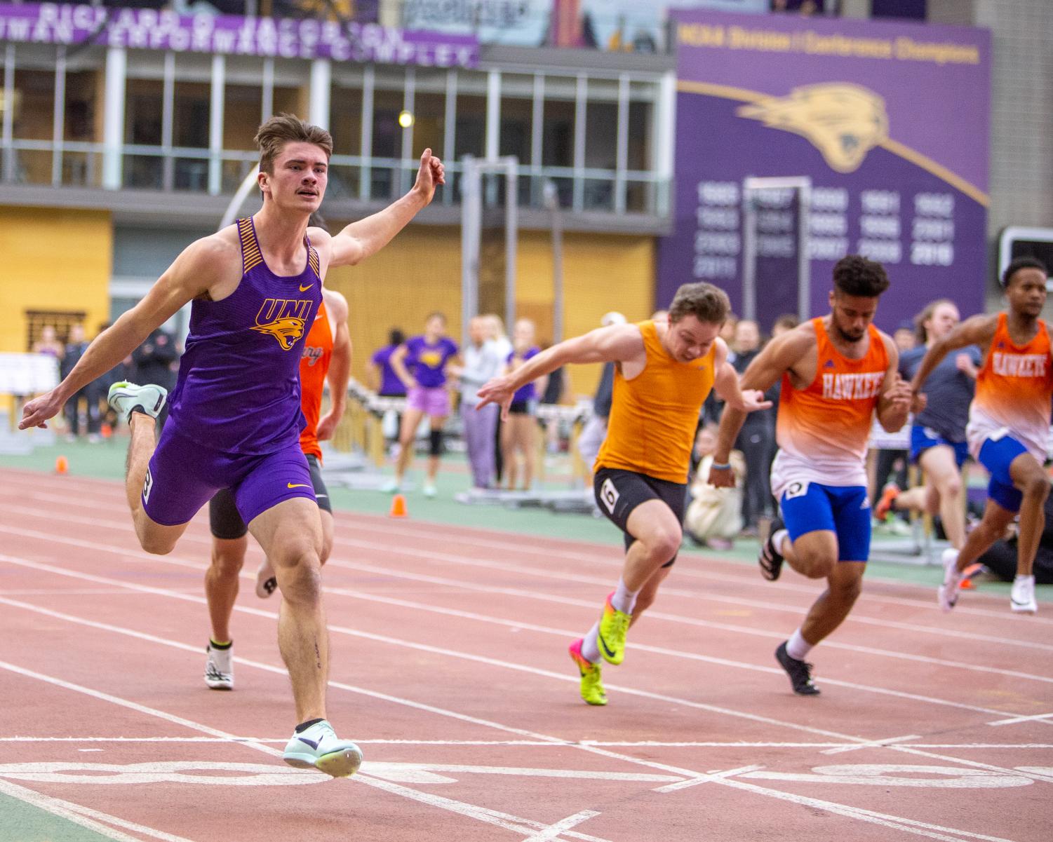 Track and field competes at SDSU Indoor Classic Northern Iowan