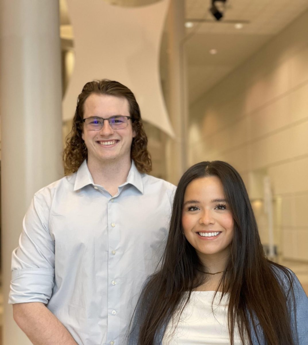 NISG President Lizbeth Montalvo and Vice President Joshua Walsh encourage students to make their voices heard this school year.