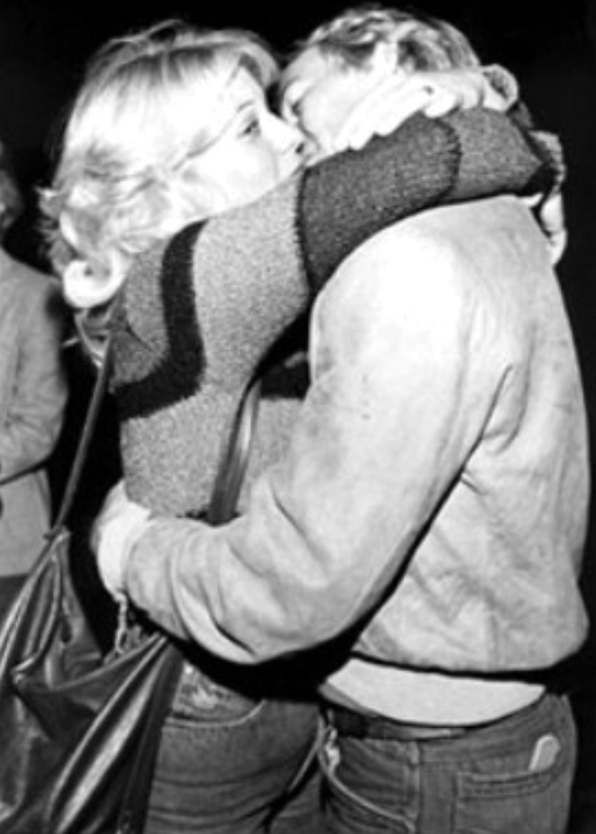 45 years ago, these two students shared a kiss under the campanile on Homecoming, 1979. 