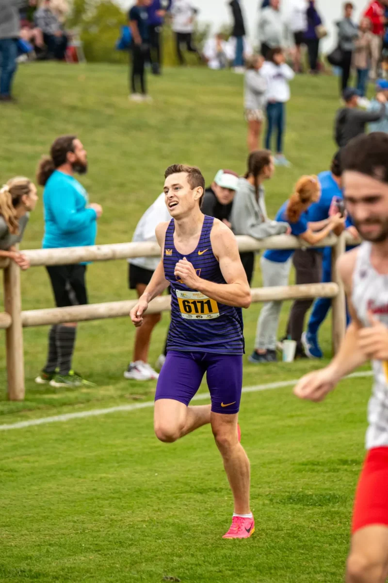 Caleb Shumaker now holds the UNI school record in the 8k.