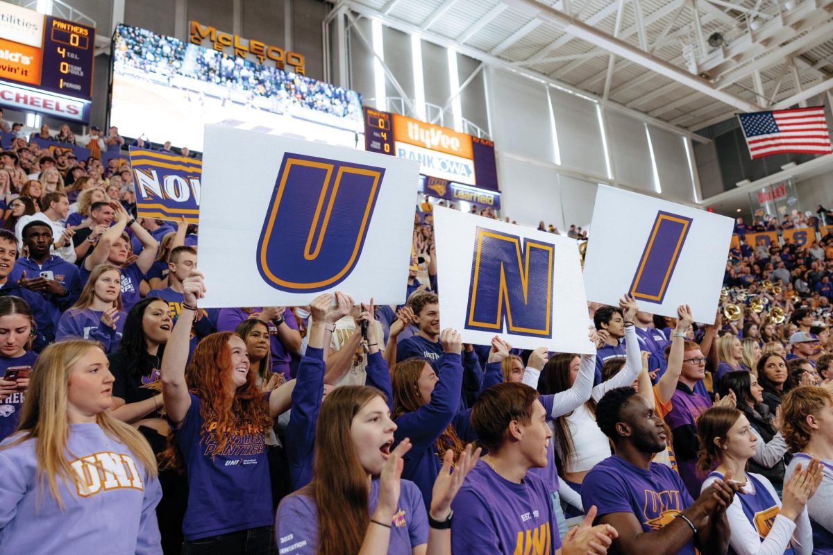 Panther Mayhem was originally called the Panther Pep Crew when the group first emerged in 2009. The name Panther Mayhem came about eight years later in 2017. When COVID-19 hit, Panther Mayhem was greatly affected. After a hiatus, Panther Mayhem came back to UNI at the start of the fall 2023 season.