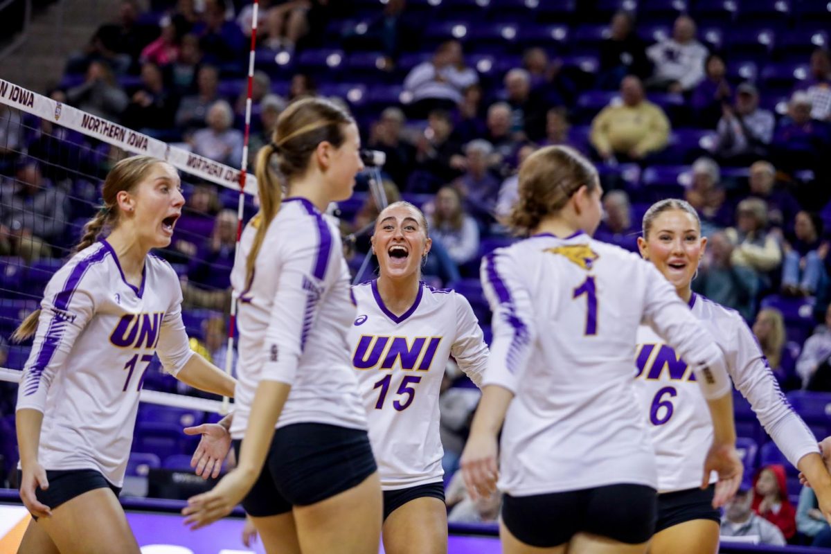 UNI secured their third consecutive 20-win season and have now won 33 consecutive regular season MVC
matches, dating back to last season. They are undefeated in conference play.