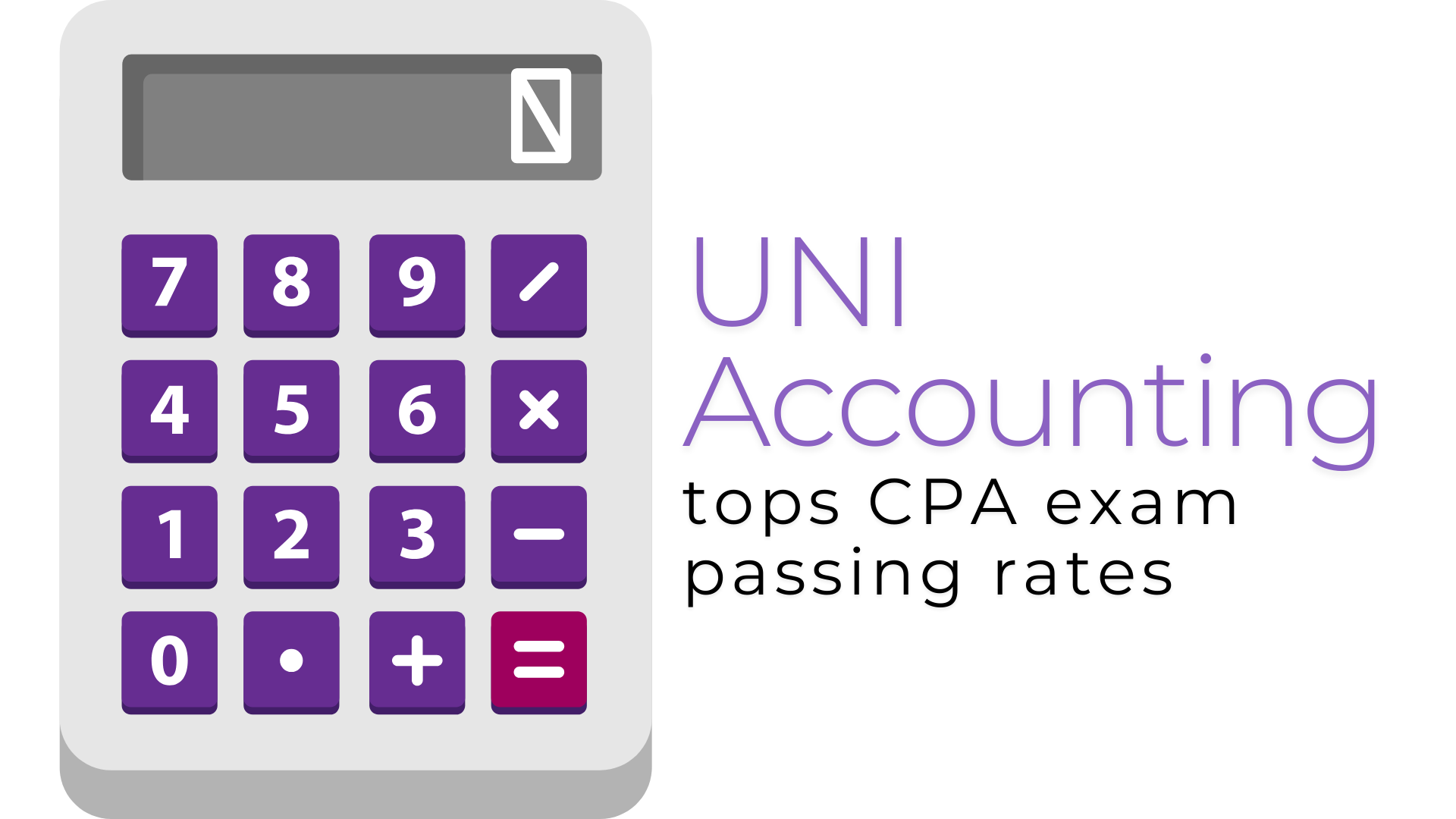 UNI Accounting tops CPA exam passing rates