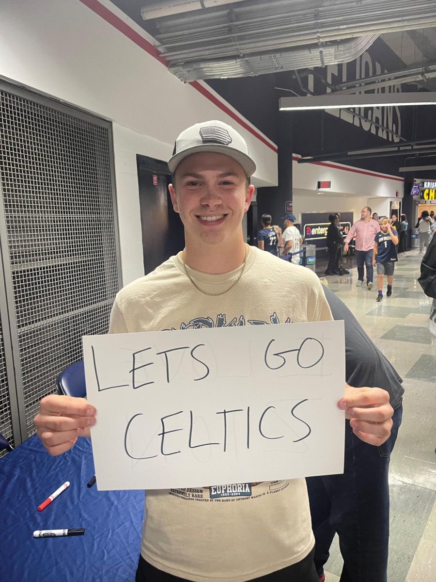 Cohen Kamaus, the Northern Iowan’s sports editor, cheered for the Boston Celtics at the Indiana Pacers and New Orleans Pelicans basketball game.