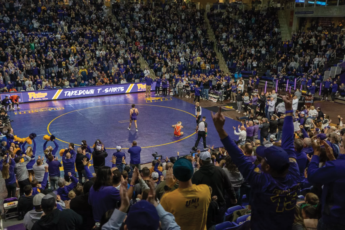 On Friday, Jan. 24, the Panthers welcomed No. 3 Oklahoma State on a calm, cold night. 6,030 fans made their way to one of the best dual matchups of the season, breaking the McLeod Center attendance record for a wrestling meet in the process. 