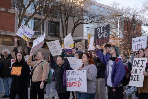 UNI Proud realizó una protesta pacífica en respuesta al nuevo lenguaje en la actualización del Plan Estratégico propuesto por UNI.