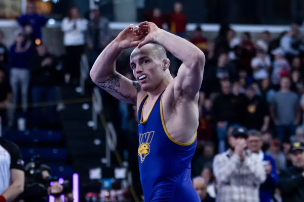 UNI wrestling takes down Wisconsin in last dual of season