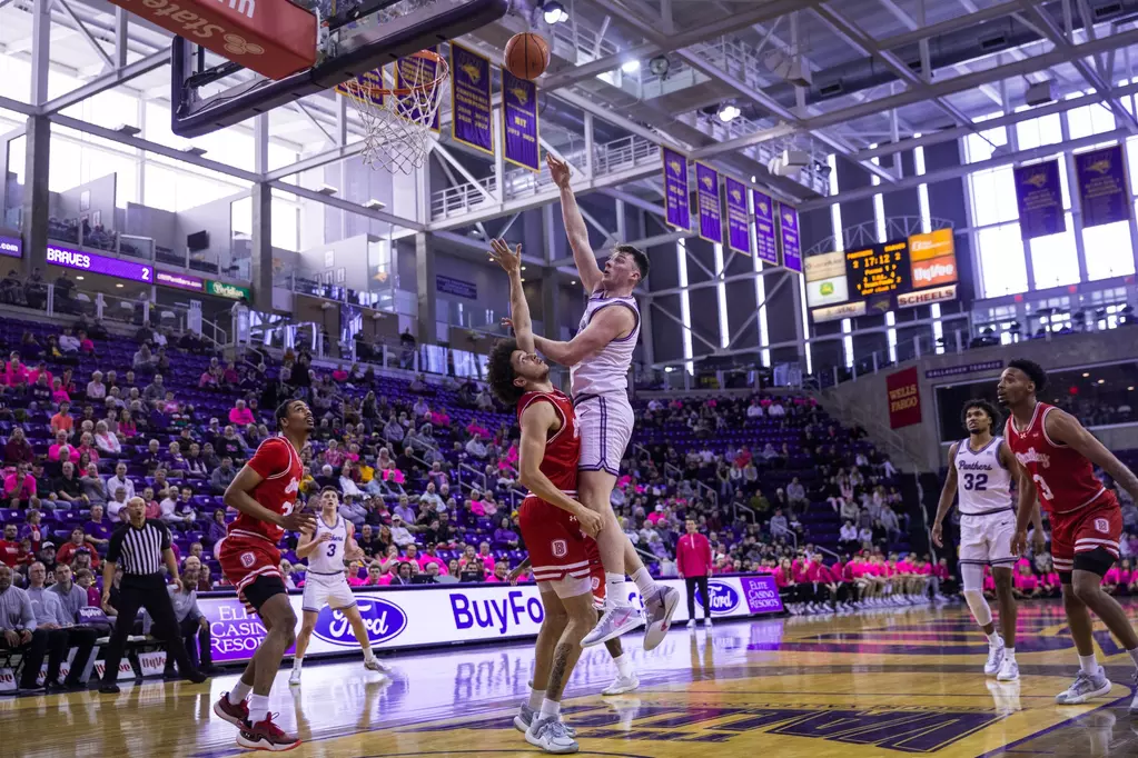 MBB vs. Bradley - Image 8: UNI men's basketball vs. Bradley on Feb. 2, 2025.