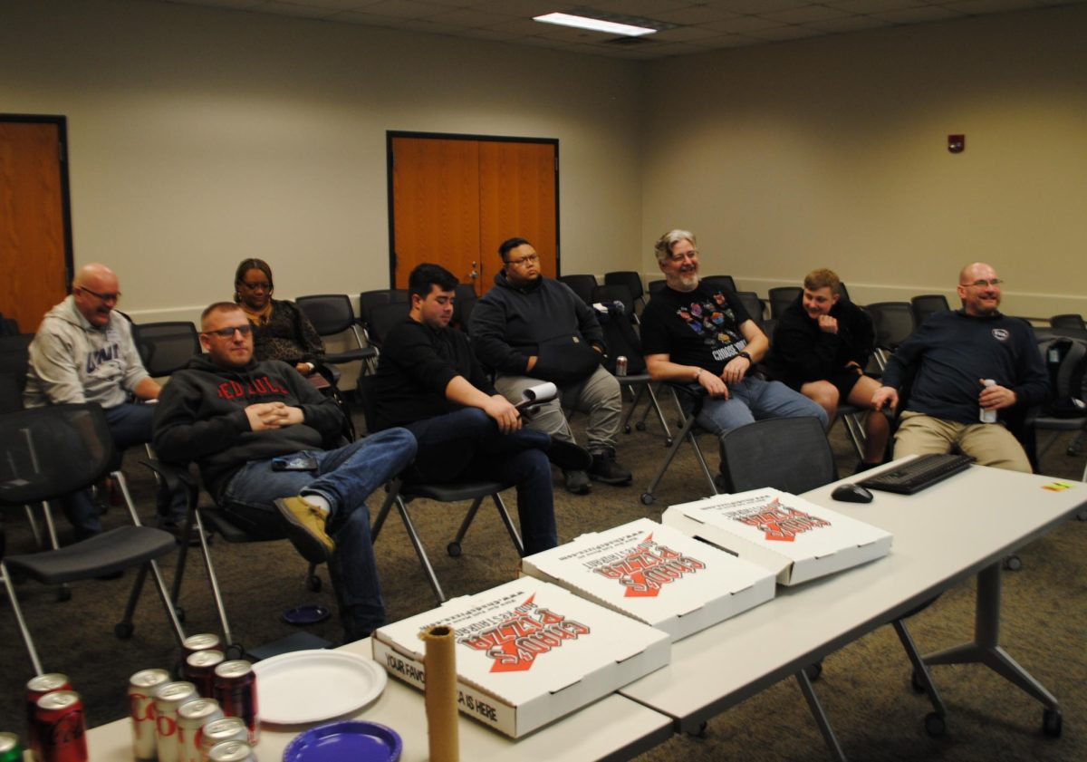 A glimpse into the University of Northern Iowa’s Veteran Association organization meeting, on Feb. 7. The UNI VA office provides many opportunities for student veterans, as well as those who have ties to the military.