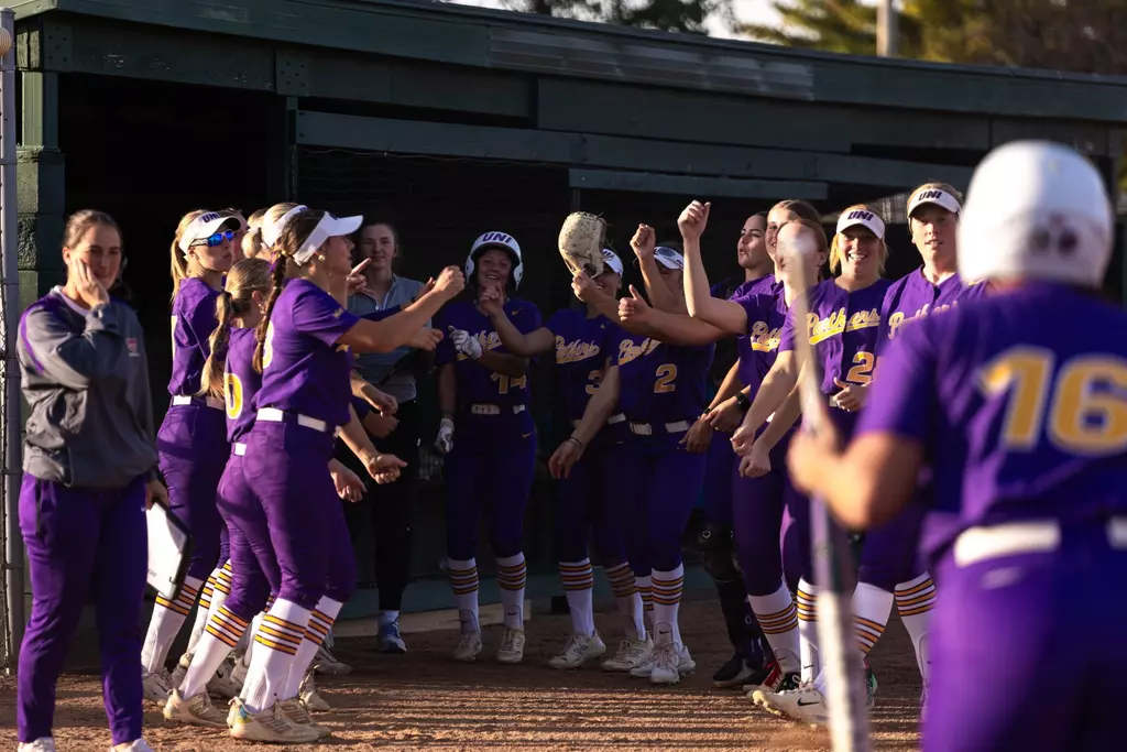 The 2024-2025 UNI Softball team practices connectivity through a UNI curated dance, "The Interlude."